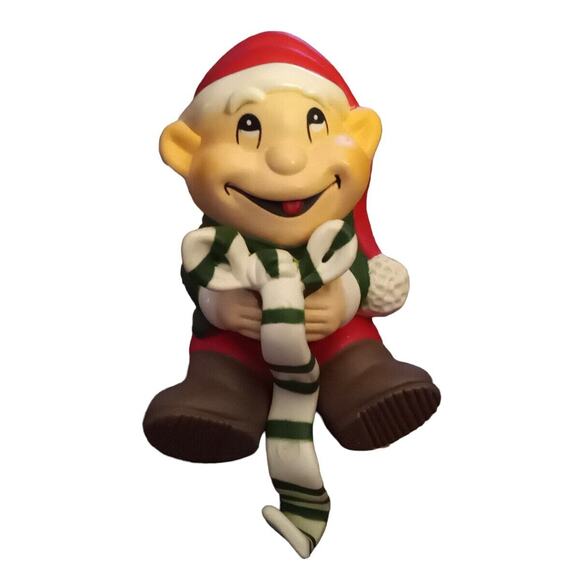 Vtg Earl Ralph Scooter Christmas Stocking Hangers Shelf Sitter Figurines 4.5" - Picture 3 of 12